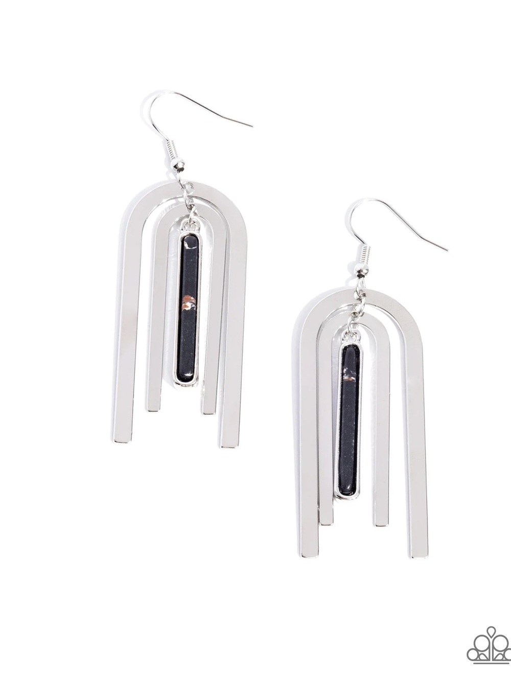 Coarse Conversation Black Earring